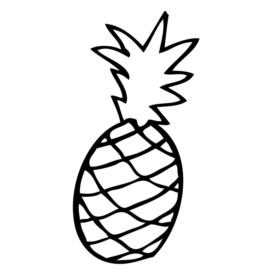 900x900 Drawn Pineapple Easy