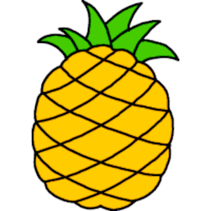 300x300 Pineapple Clipart Free Hair