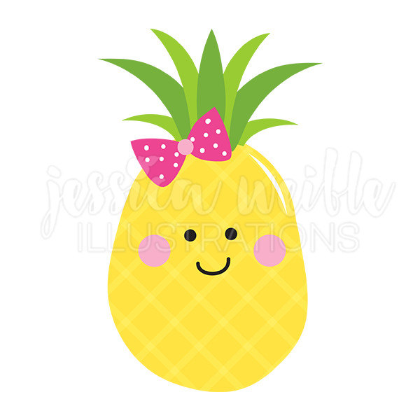 600x600 Pineapple Cutie Cute Digital Clipart Pineapple Clip Art