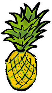175x312 Pineapple Clip Art Black And White Free Clipart