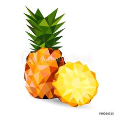 236x237 Pineapple, Vector, Seamless Tropical Pattern Pineapple