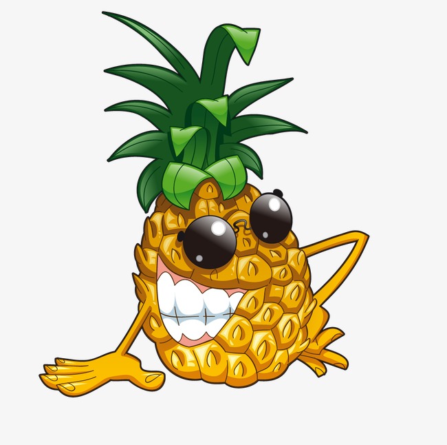 650x646 Pineapple People, Pineapple, Fruit, Cartoon Characters Png