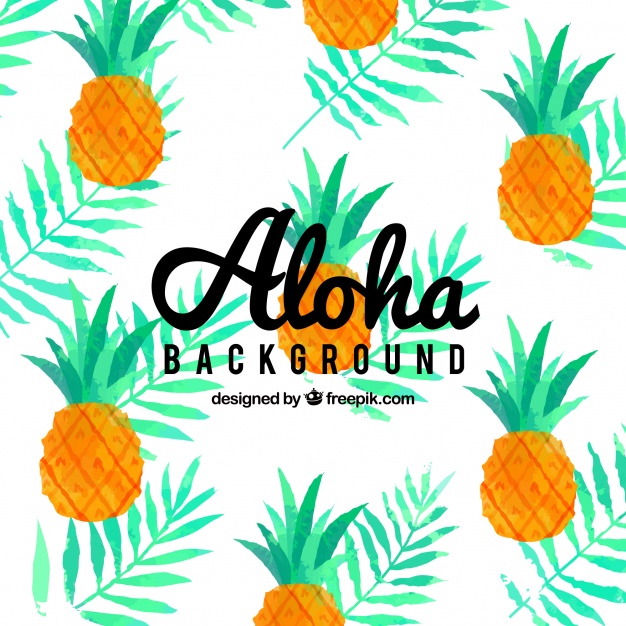 626x626 Watercolor Pineapple Background Vector Free Download