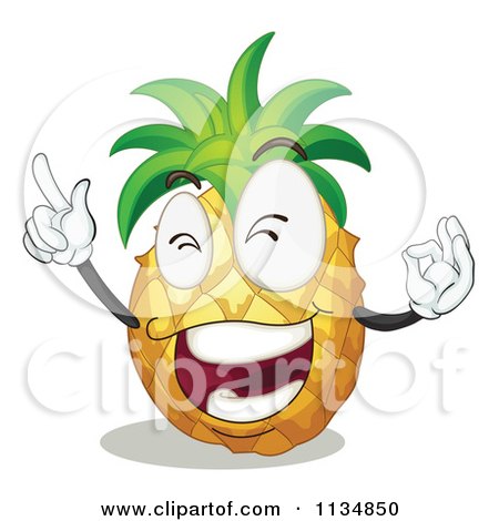 450x470 Cartoon Of A Pineapple
