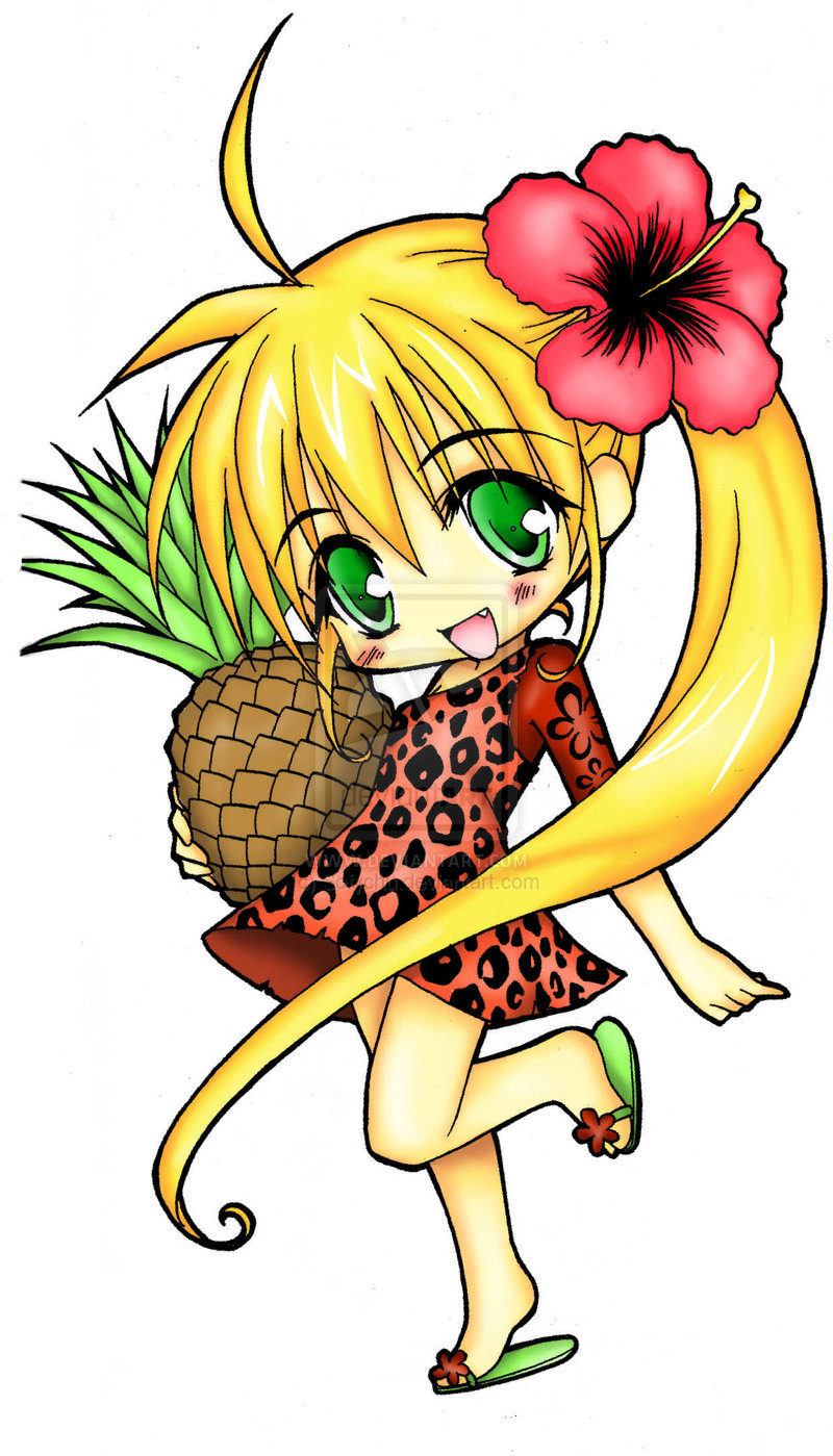 800x1399 Pineapple Chibi By Sofychu Clipart Panda