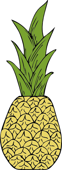 216x588 Free Pineapple Clipart