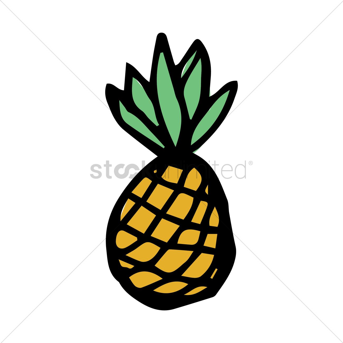 1300x1300 Pineapple Clipart Graphic