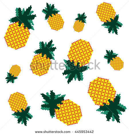 450x470 Pineapple Clipart Pixel