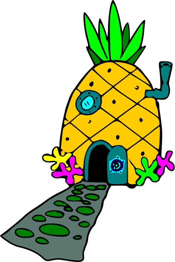 579x863 Spongebob Pineapple Clipart