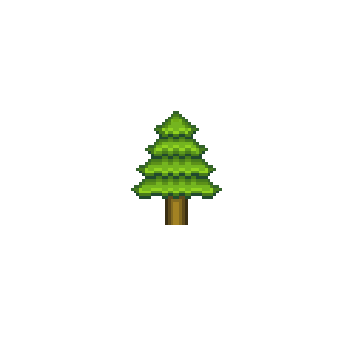 512x512 Pixel Art Pine Tree
