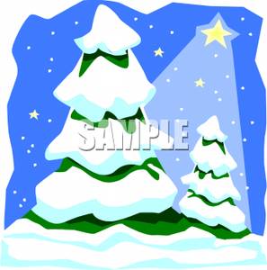 297x300 Snowy Pine Tree Clipart
