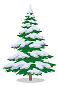 118x170 Tree Clipart With Snow