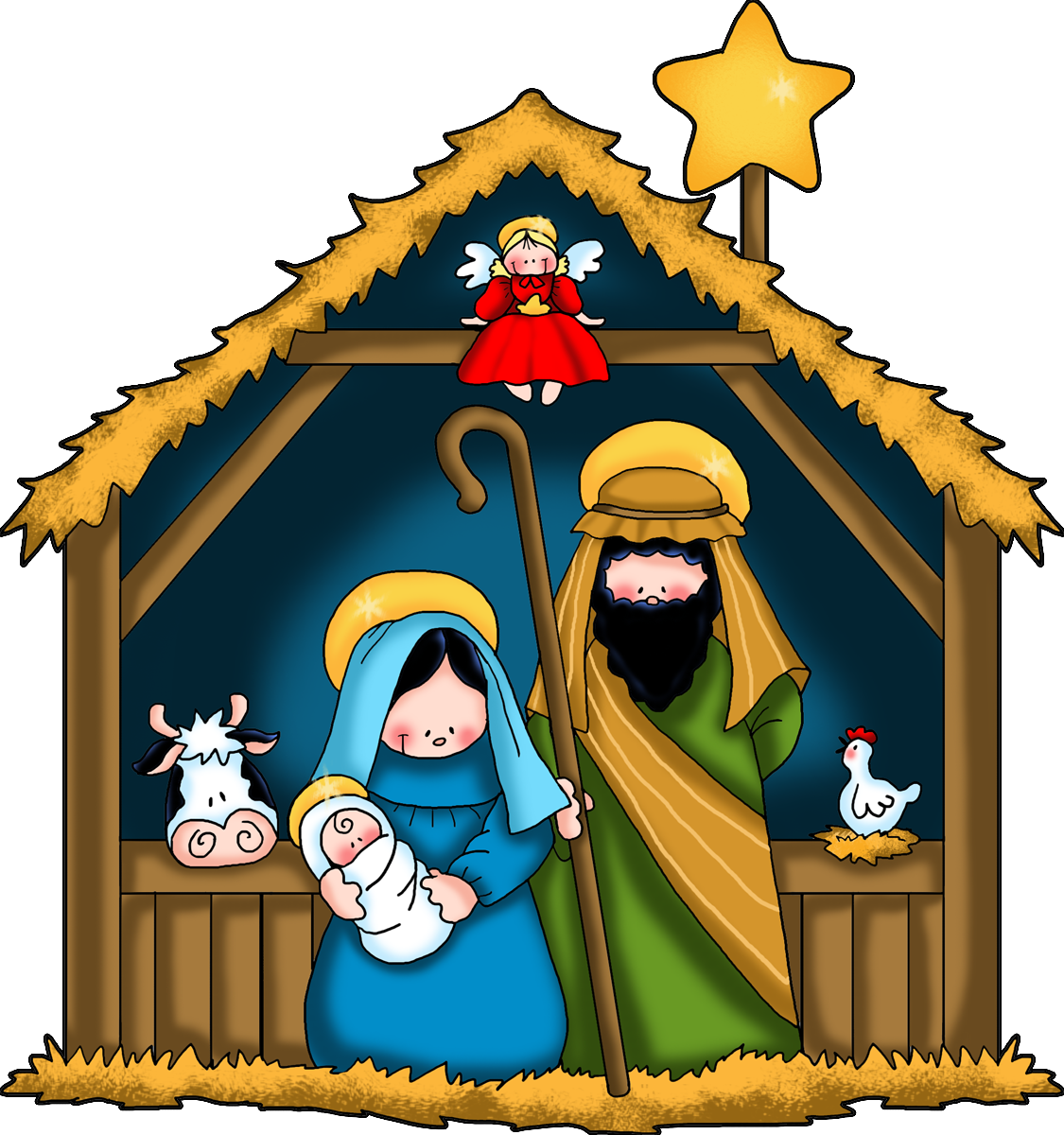 1125x1200 Nativity Scene Clip Art