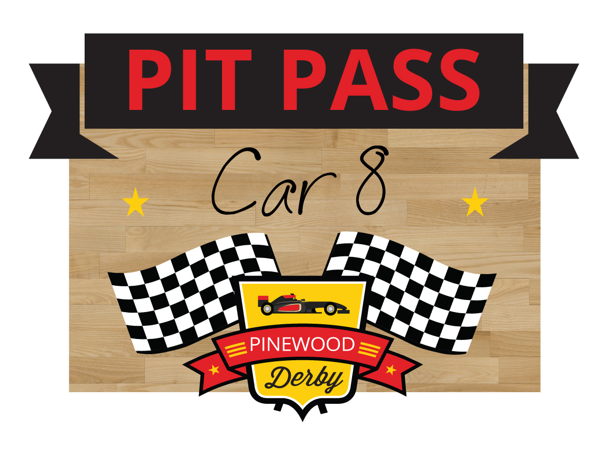 1200x900 Pinewood Derby Pit Pass Clipart
