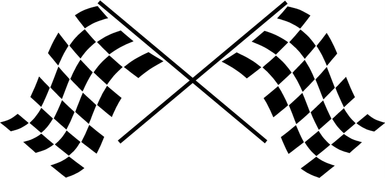 1280x593 Racing Clipart Checkered Flag