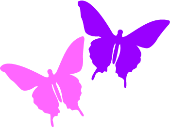 350x262 Pink And Purple Butterfly Clipart Clipart Panda