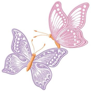 350x350 Pink And Purple Butterfly Embroidery Design Annthegran