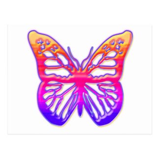324x324 Pretty Pink Butterfly Postcards Zazzle