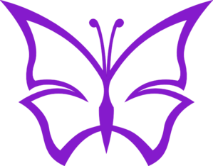 299x234 Purple Butterfly Clipart