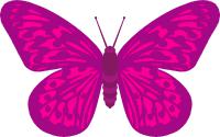 200x125 Pink Butterfly Clip Art Cliparts