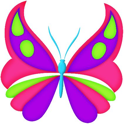 Pink And Purple Butterfly Clipart | Free download on ClipArtMag