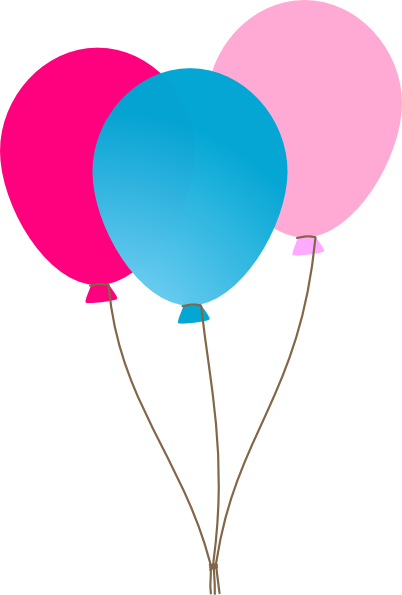 402x595 Girl Ballons Clip Art