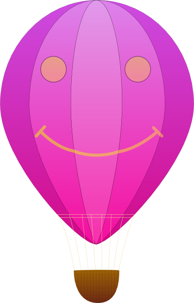 384x597 Happy Hot Air Balloon Cartoon Clip Art Free Vector 4vector