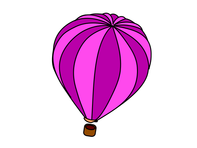 640x480 Hot Air Balloon Pink Clipart Free Clipart Images