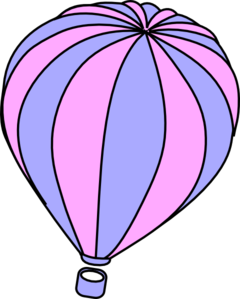 240x299 Lavender And Pink Hot Air Balloon Clip Art