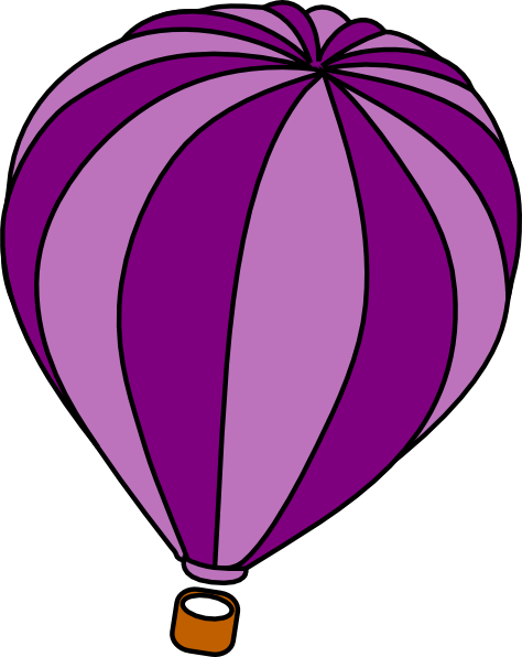 474x596 Purple Clipart Hot Air Balloon