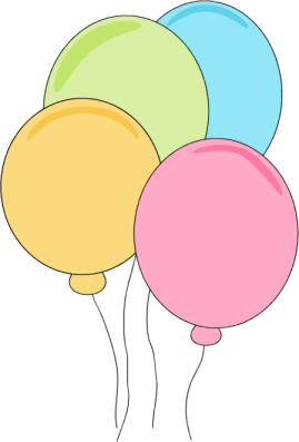 269x397 Pastel Balloons Clip Art