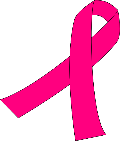 510x598 Pink Ribbon Banner Clip Art