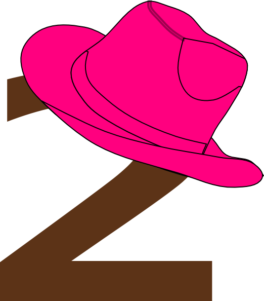 522x594 Pink Hat Cowgirl Clipart