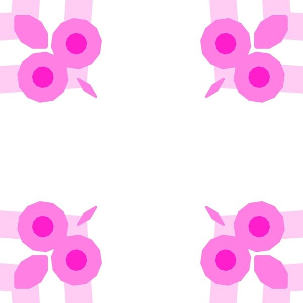 600x599 Pink Border Clip Art