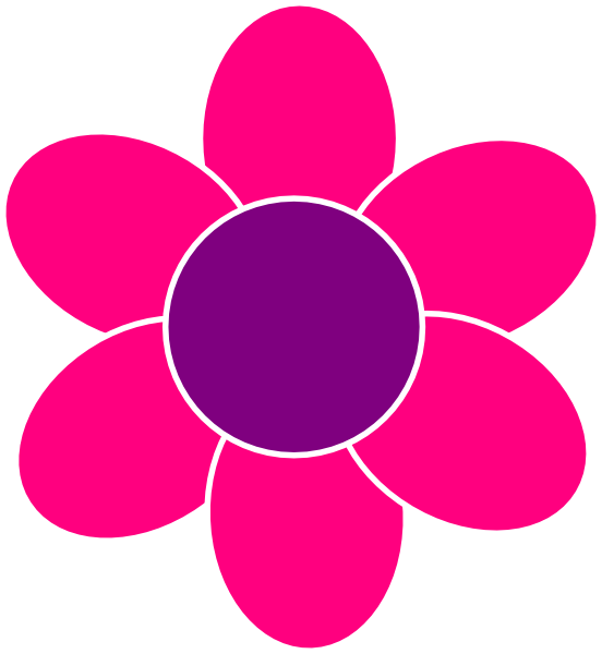 552x600 Pink Flower Clip Art