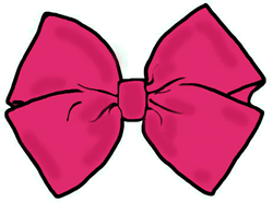 250x185 Pink Hair Clipart Pink Bow
