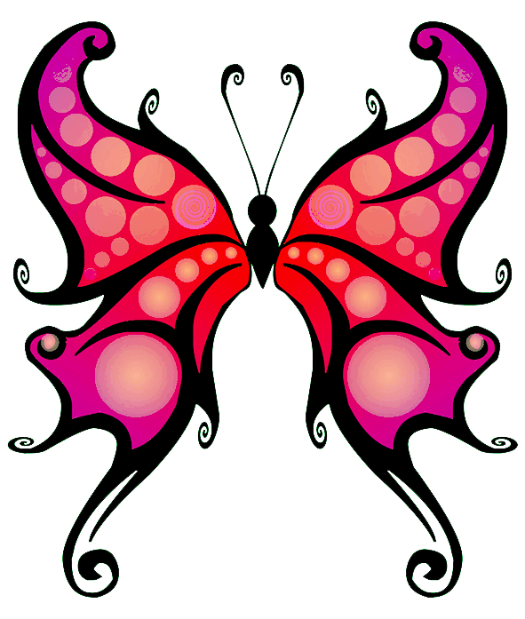 591x697 Butterfly Clipart
