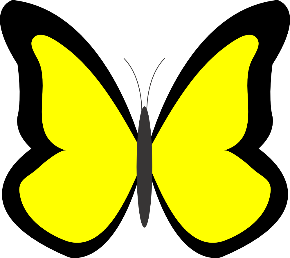 999x888 Clipart Butterfly