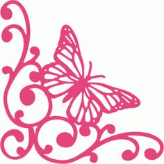 236x236 Butterflies Corner Cliparts