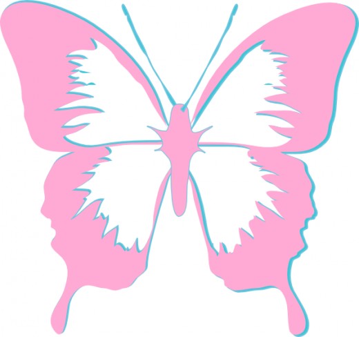 520x488 Butterflies Pink Butterfly Clipart Free Images 6