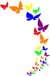 198x300 Butterfly Border Clipart Many Interesting Cliparts