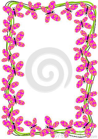 318x450 Butterfly Borders And Frames Clip Art