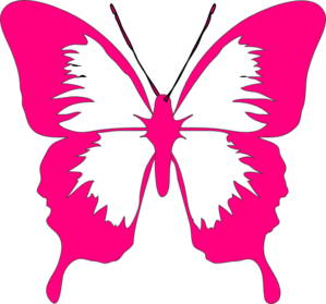 299x279 Glitter Clipart Pink Butterfly