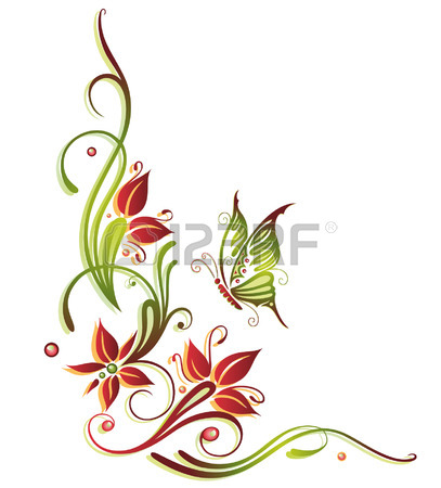 407x450 13,589 Butterfly Border Stock Illustrations, Cliparts And Royalty