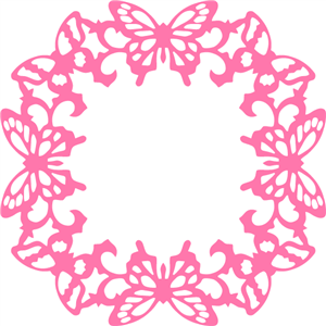 300x300 Pink Butterfly Border Clipart Panda