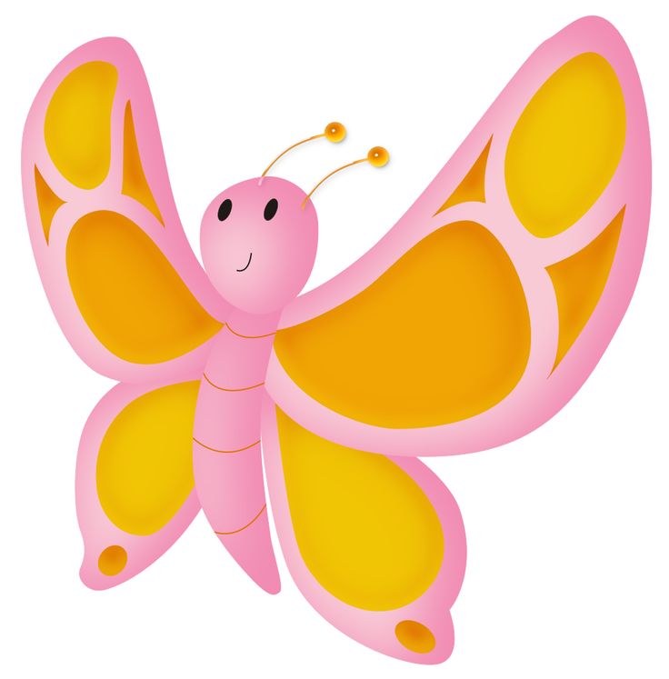Pink Butterfly Clipart