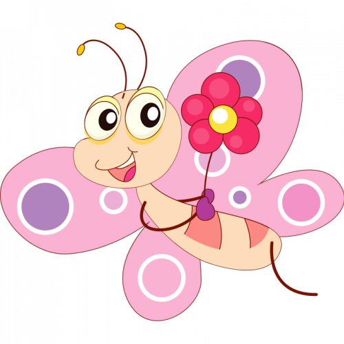 500x500 Butterfly Clipart For Commercial Use