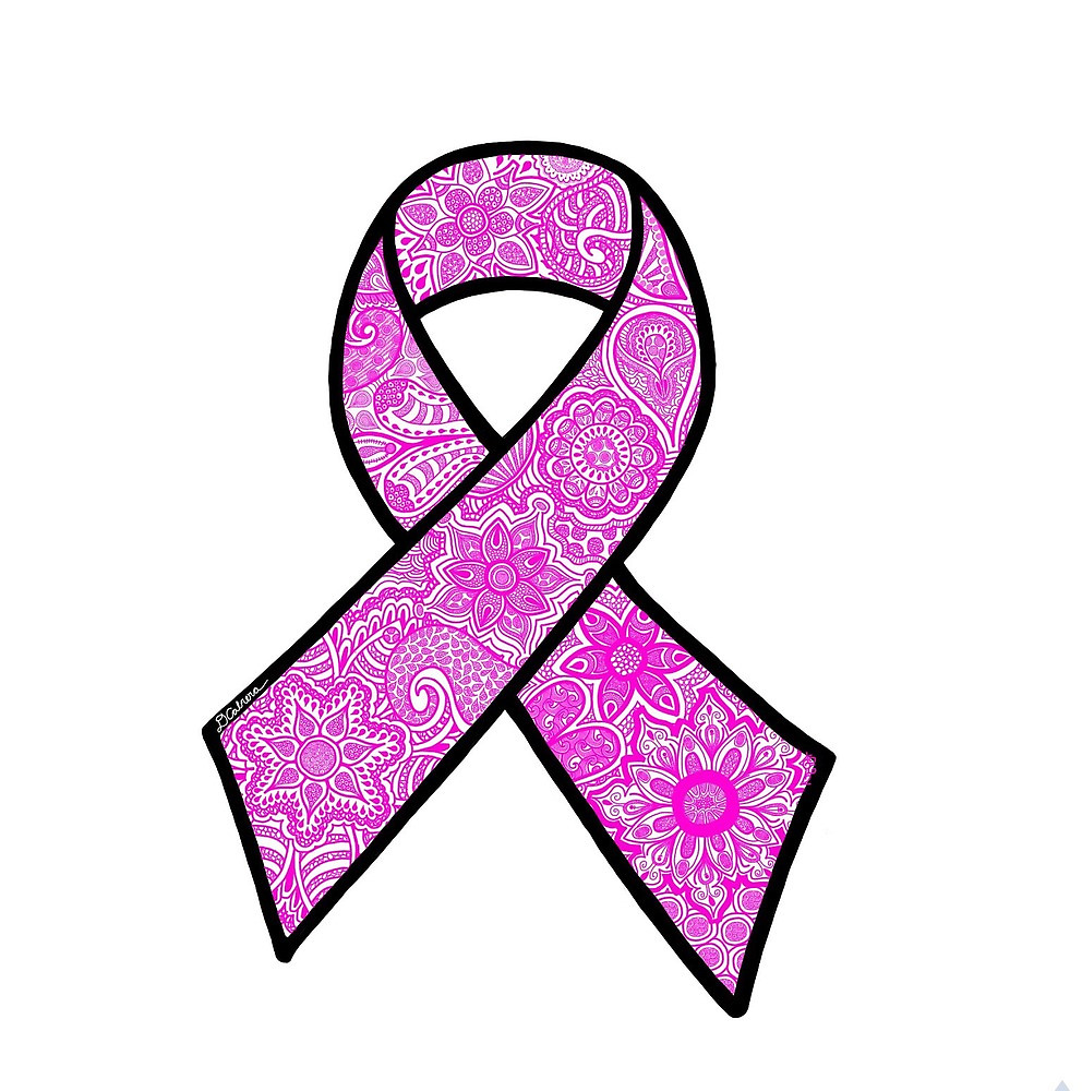 992x1000 Breast Cancer Ribbon Zentangle By Artdanicabrera Redbubble