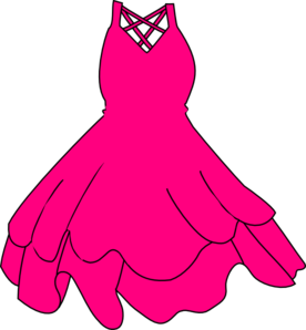 276x298 Pink Dress Clip Art
