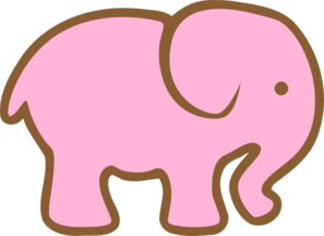 297x216 Pink Elephant Clip Art